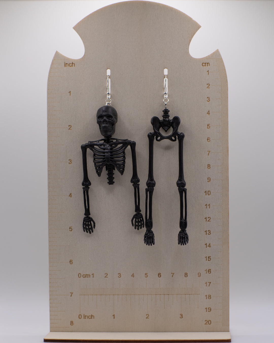 Skeleton Earrings - JET BLACK