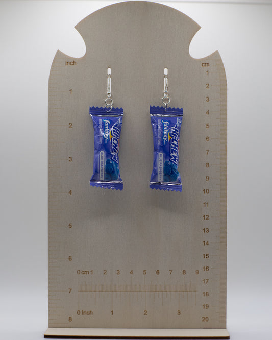 Candy Chew Earrings - BLUE RASPBERRY