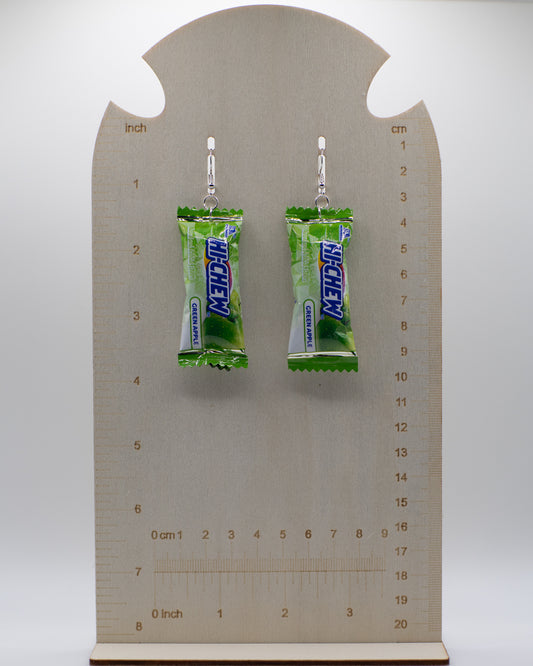 Candy Chew Earrings - GREEN APPLE